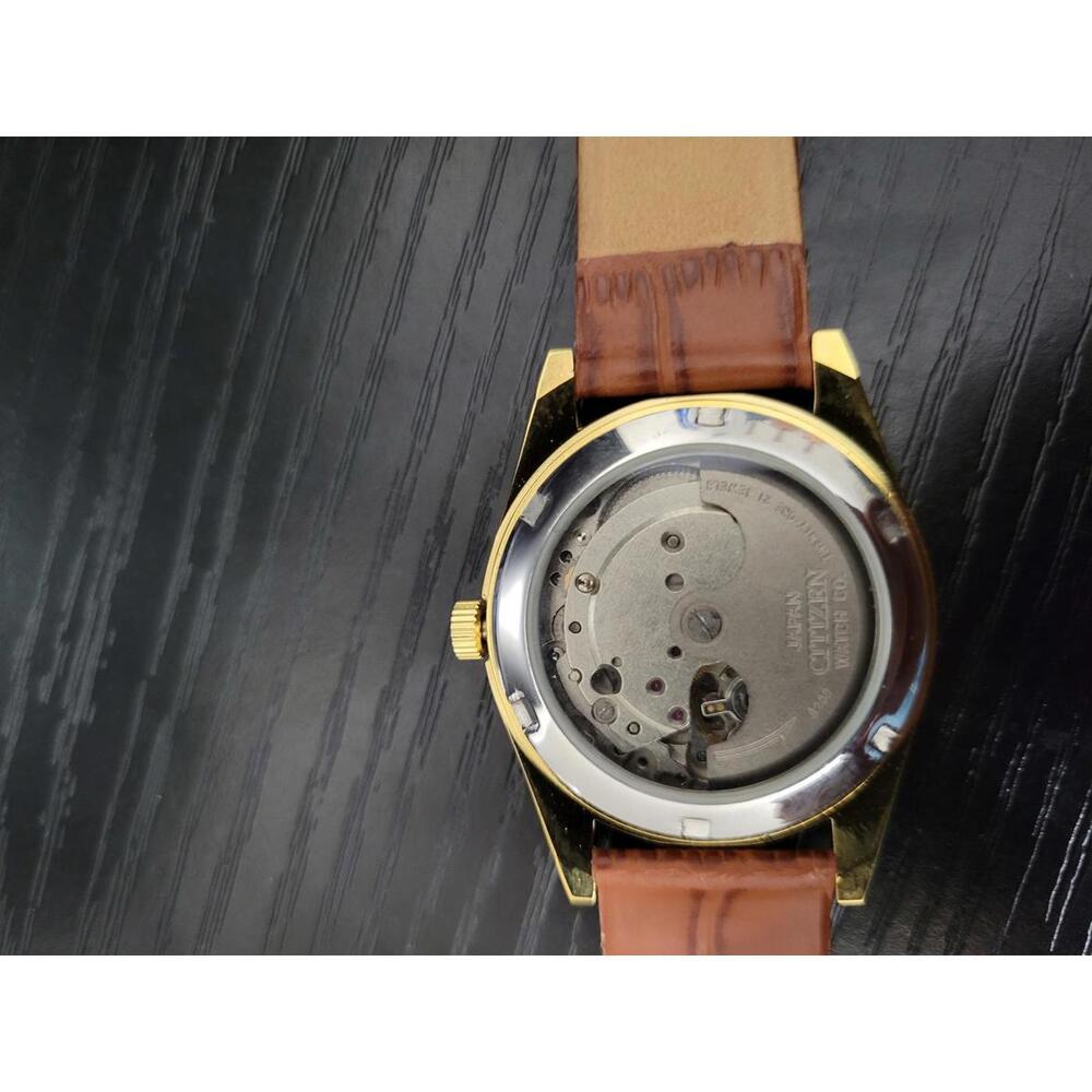 RARE Pristine Vintage Citizen Eagle 7 Men's Automatic Leather Watch - Picture 6 of 6